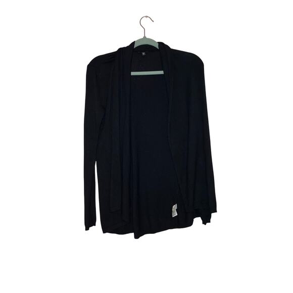 Express Black Comfy Open Front Knit Cardigan Size Small - Picture 1 of 4
